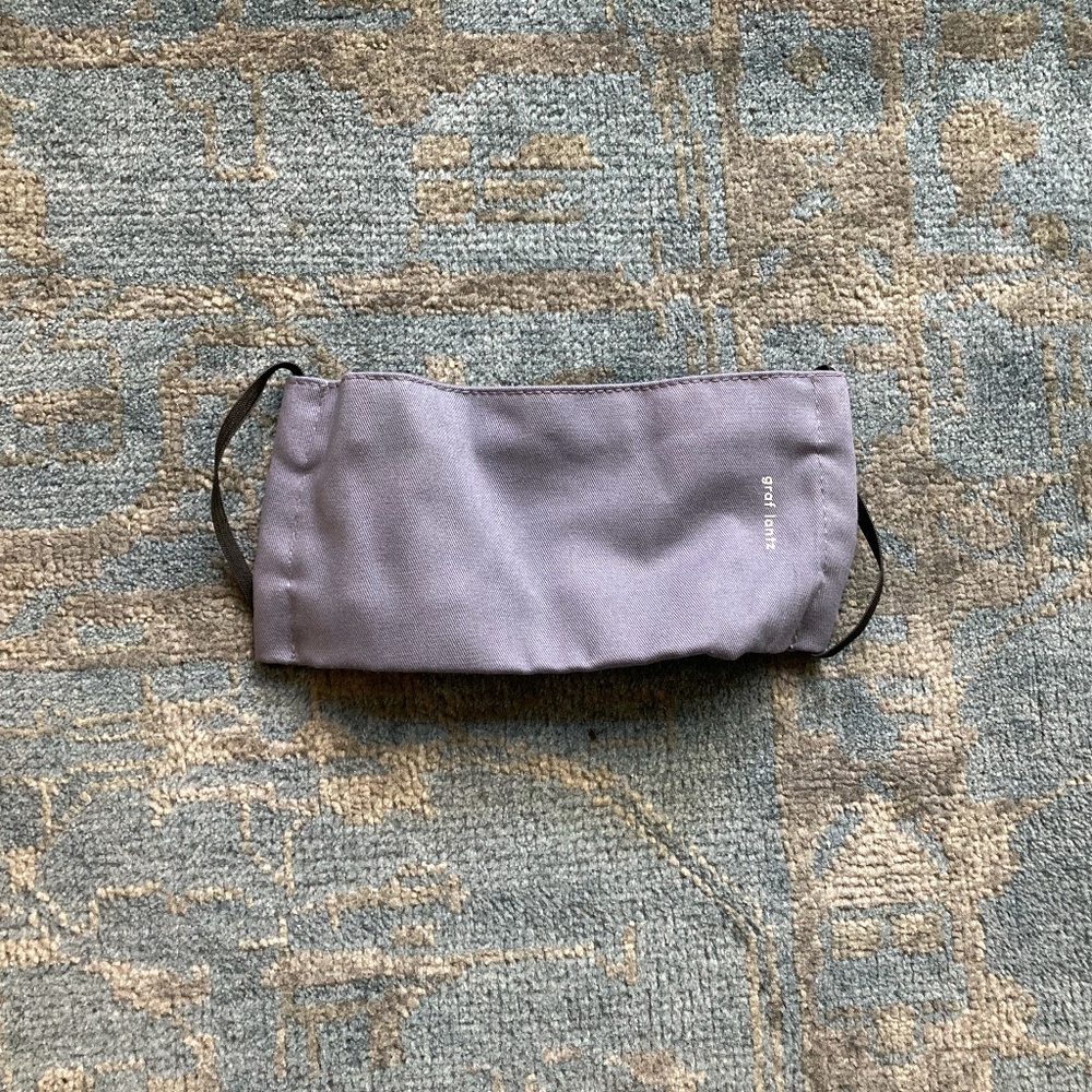 New Graf Lantz Anshin Organic Cotton Face Mask with ear band - Gray